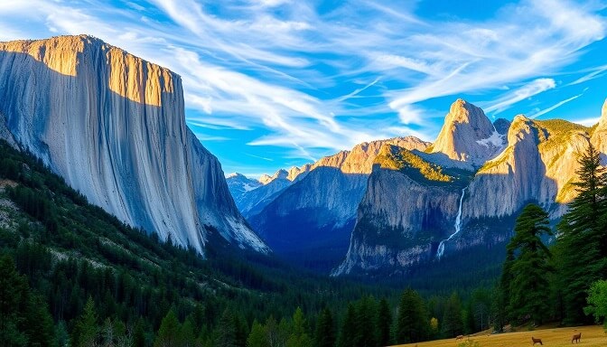 Yosemite National Park: Towering Granite Cliffs