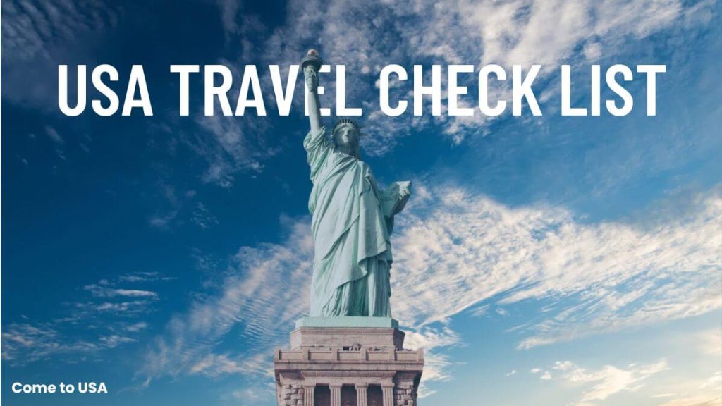 USA Travel Checklist